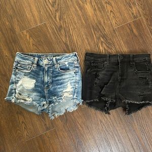 American eagle high rise shortie shorts size 4